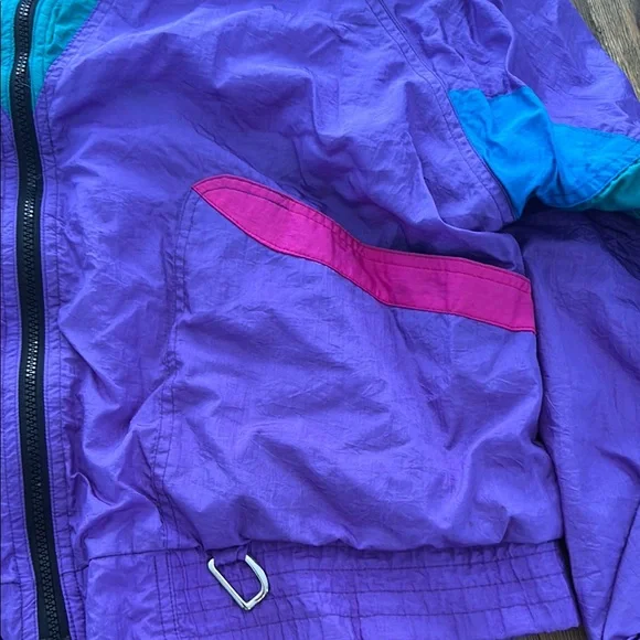 Vintage Purple Windbreaker 90’s Jacket - Picture 4 of 11